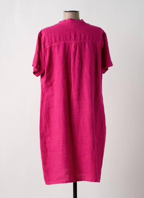 Robe mi-longue rose SIGNE NATURE pour femme