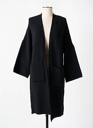 Gilet manches longues manches 3/4 noir SIGNE NATURE femme