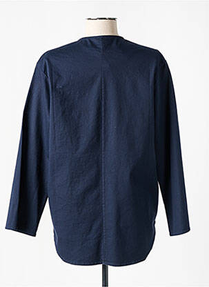 Veste casual col rond bleu O'MER femme