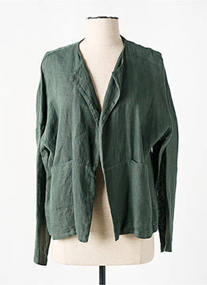Veste casual coupe droite vert O'MER femme