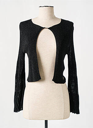 Gilet manches longues col rond noir KOCCA femme