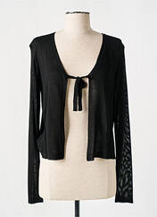 Gilet manches longues noir LA FEE MARABOUTEE pour femme seconde vue