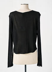 Gilet manches longues noir LA FEE MARABOUTEE pour femme seconde vue