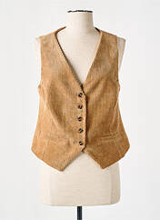 Gilet sans manche marron O'MER pour femme seconde vue