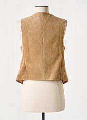 Gilet sans manche marron O'MER pour femme seconde vue