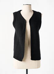 Gilet sans manche noir SIGNE NATURE pour femme seconde vue