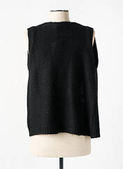 Gilet sans manche noir SIGNE NATURE pour femme seconde vue