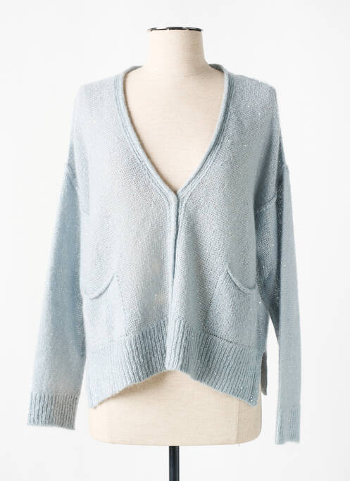Gilet manches longues bleu KOCCA pour femme