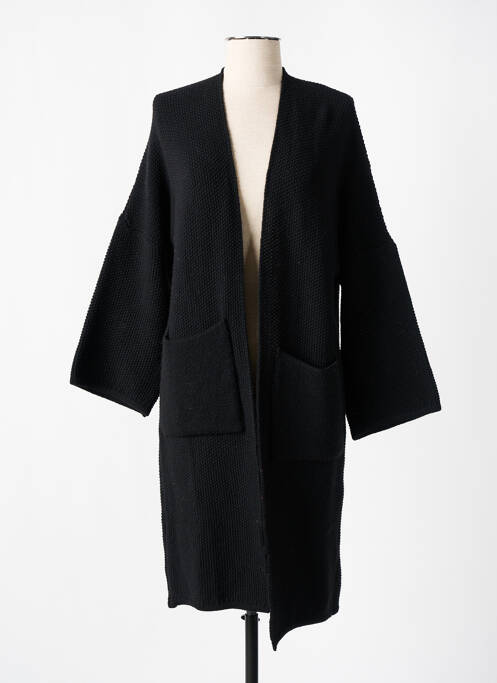Gilet manches longues noir SIGNE NATURE pour femme