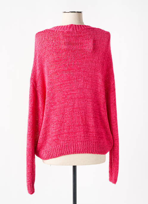 Gilet manches longues rose SIGNE NATURE femme