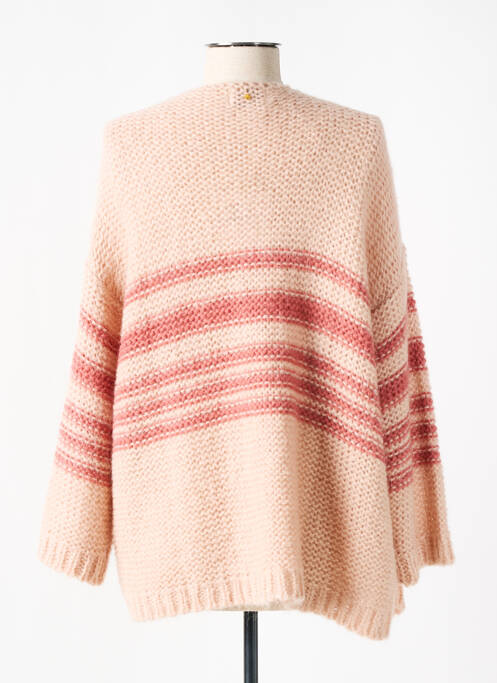 Gilet manches longues rose STELLA FOREST pour femme