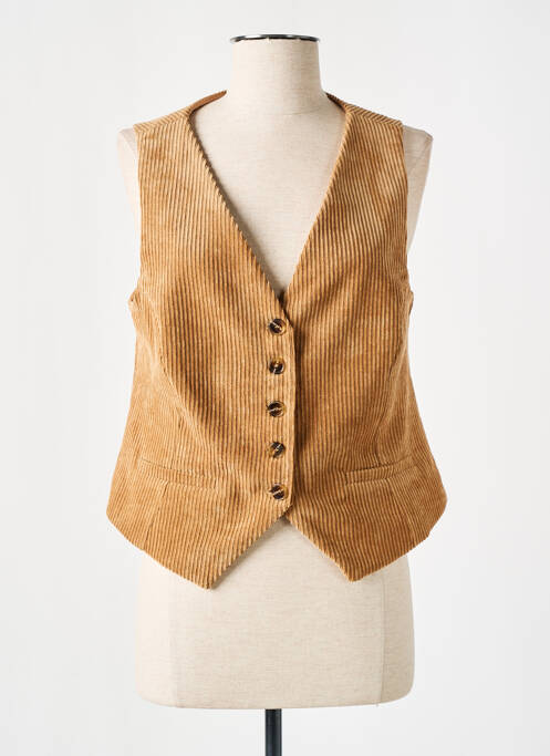 Gilet sans manche marron O'MER pour femme