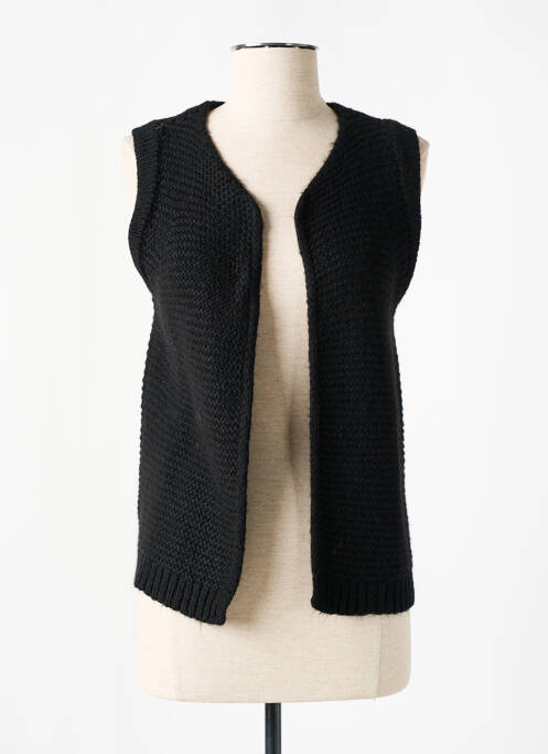Gilet sans manche noir SIGNE NATURE pour femme