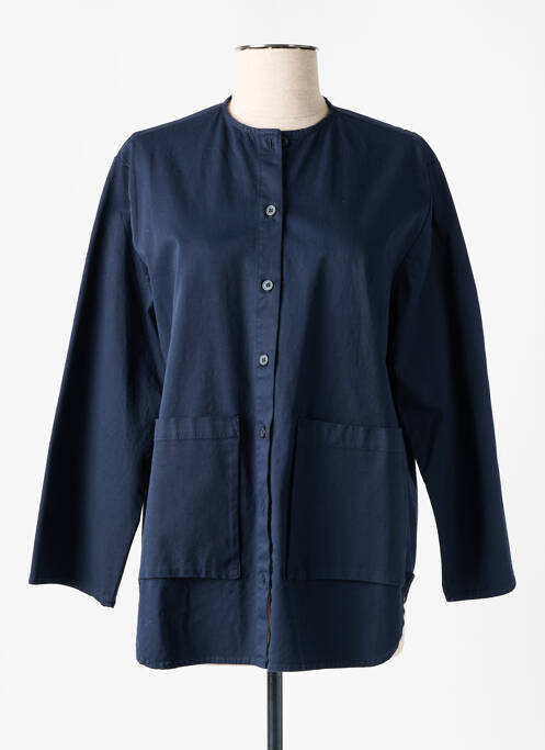 Veste casual bleu O'MER pour femme