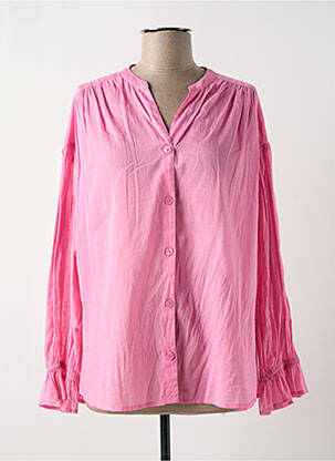 Chemisier coupe fluide manches longues rose STELLA FOREST femme