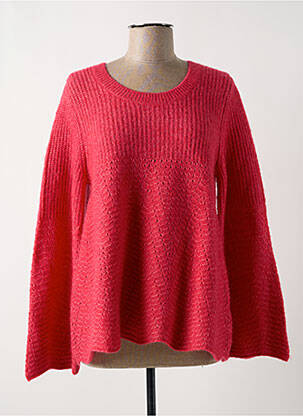 Pull stretch manches longues rose STELLA FOREST femme