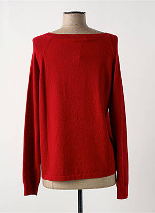 Pull col bateau manches longues rouge KOCCA femme