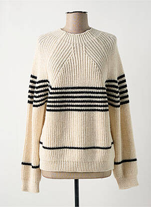 Pull beige O'MER pour femme