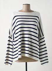 Pull blanc O'MER pour femme seconde vue