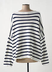 Pull blanc O'MER pour femme seconde vue