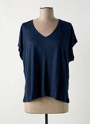 T-shirt bleu LA FEE MARABOUTEE pour femme