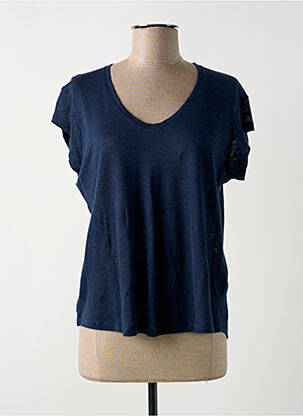 T-shirt bleu LA FEE MARABOUTEE pour femme