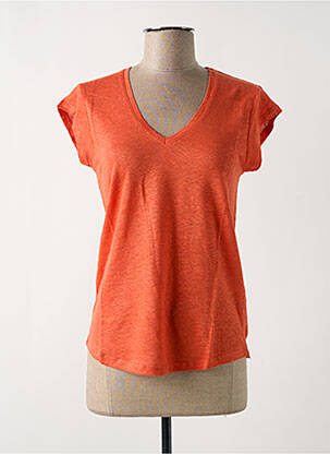 T-shirt orange LA FEE MARABOUTEE pour femme