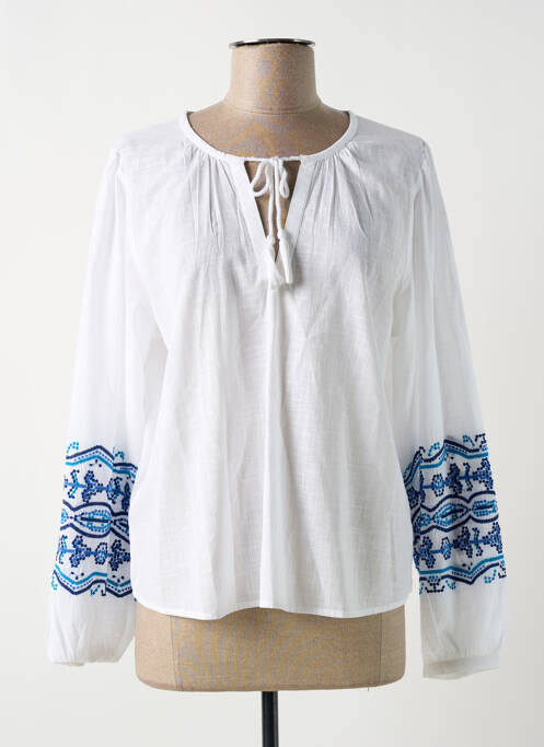 Blouse blanc LA FEE MARABOUTEE pour femme