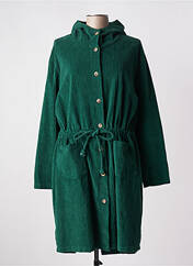 Manteau long vert O'MER pour femme seconde vue