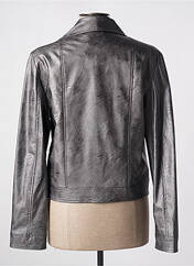 Veste simili cuir gris LA FEE MARABOUTEE pour femme seconde vue