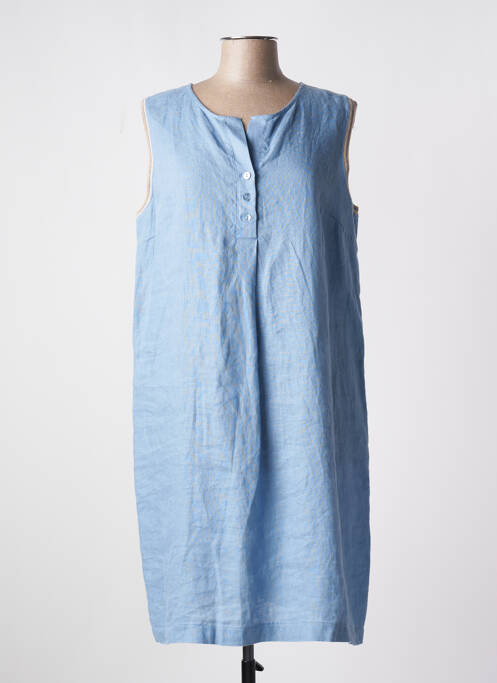 Robe mi-longue bleu LA FEE MARABOUTEE pour femme
