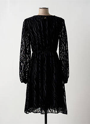 Robe mi-longue manches longues manches longues noir FRACOMINA femme
