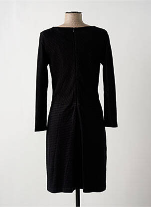 Robe mi-longue manches longues manches longues noir WOM & NOW femme