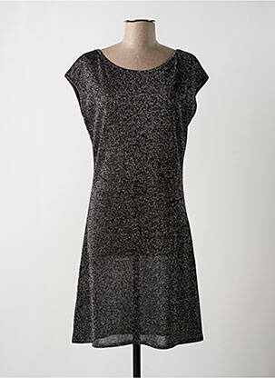 Robe pull col rond manches courtes noir SARAH PACINI femme