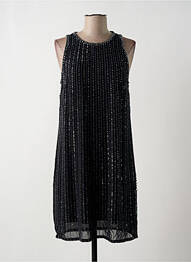 Robe mi-longue coupe fluide sans manche noir GAUDI femme