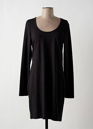 Robe mi-longue manches longues manches longues noir MYRINE & ME femme