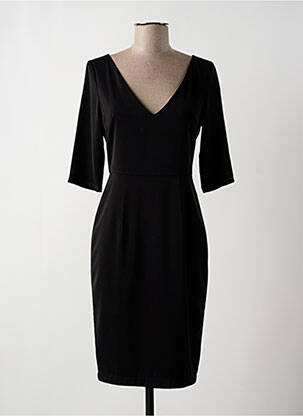 Robe mi-longue manches 3/4 manches 3/4 noir FRACOMINA femme