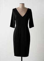 Robe mi-longue manches 3/4 manches 3/4 noir FRACOMINA femme