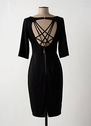 Robe mi-longue manches 3/4 manches 3/4 noir FRACOMINA femme