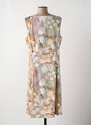 Robe mi-longue imprimé fantaisie sans manche gris MYRINE ANTWERP femme