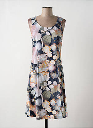Robe mi-longue coupe évasée sans manche bleu MYRINE ANTWERP femme