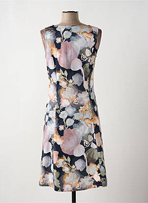 Robe mi-longue imprimé fantaisie sans manche bleu MYRINE ANTWERP femme