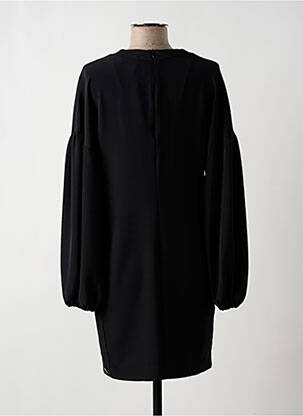 Robe courte fermeture zippée au dos manches longues noir MANILA GRACE femme