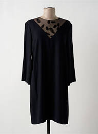 Robe mi-longue coupe fluide manches longues noir PENNYBLACK femme