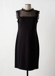 Robe mi-longue sans manche sans manche noir FRACOMINA femme