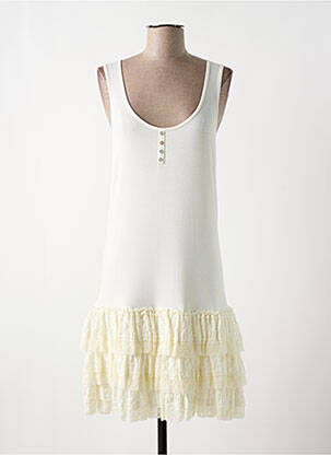 Robe mi-longue sans manche sans manche beige MYRINE ANTWERP femme
