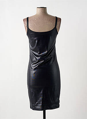 Robe mi-longue col rond fines bretelles noir SARAH PACINI femme