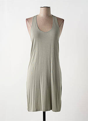 Robe mi-longue coupe fluide sans manche vert SARAH PACINI femme