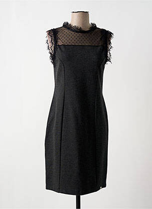 Robe mi-longue sans manche sans manche gris FRACOMINA femme