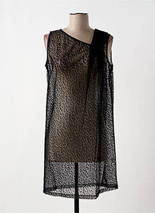 Robe courte sans manche sans manche noir SARAH PACINI femme